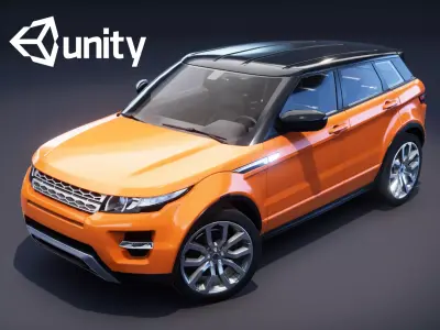 Realistic Car HD 01 Low-poly 3D model