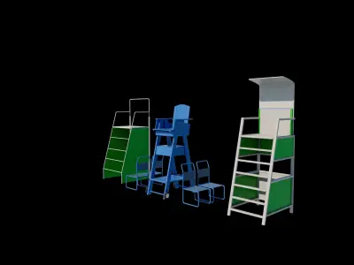 Referee Stand 3D model