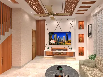 Living Room  Interior Design 3D model