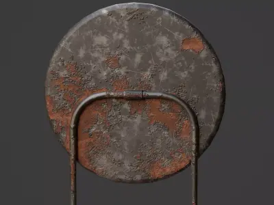 Reactive Target Game Ready Model Low-poly 3D model