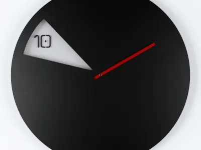 Modern Clock 3D model