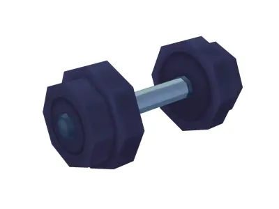 Dumbbell - Hand Painted 3D model