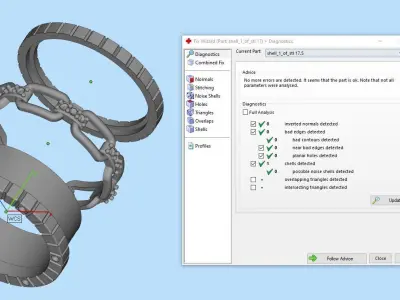 Jewelry Ring Gold 3D print model 61