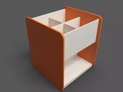 MaxiBacup Orange Low-poly 3D model