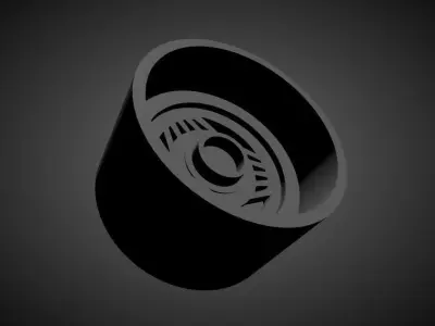 Devil Japan IF scalable and Printable rim 3D print model