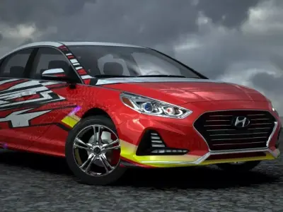 3D MODEL OF SONATA HYUNDAI 3D model