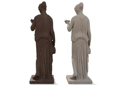 Hebe Classical Greek Sculpture PBR materials 3D model