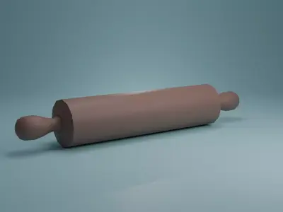 Rolling-pin Free low-poly 3D model