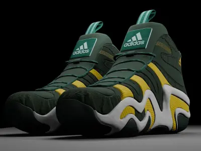 Adidas Crazy 8 green 3D model