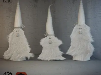 Christmas Gnomes 3D model