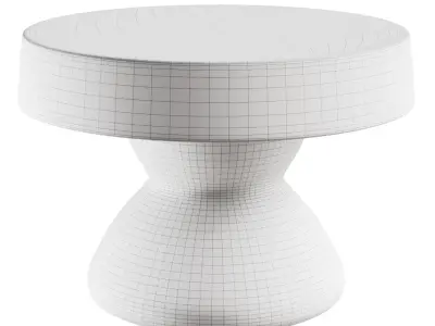 Murano Glass Coffee Table 3D model