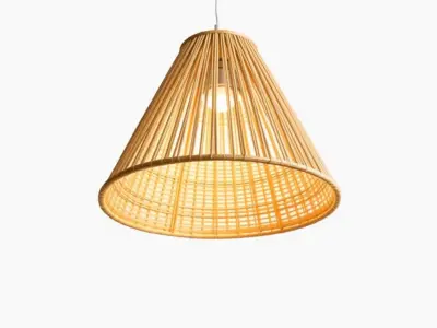 Rattan Pendant Lamp Model Pack Low-poly 3D model