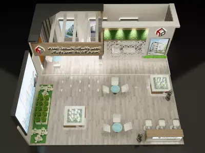 Booth Exhibition Stand a280 3D model