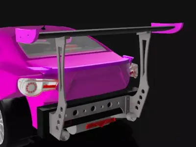 RC 1 10 Rear Spoiler GT Wing Rocket Bunny  3D print model