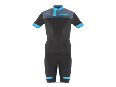Cycling Jersey Shorts 3D model