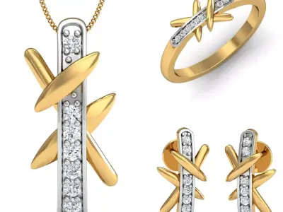 Diamond Locket Set 3D print model purchase