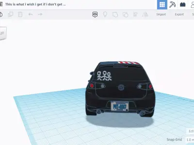 2011 Volkswagen Golf 7 GTI Free low-poly 3D model