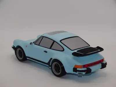 PORSCHE 911 TURBO By 80 PARTS 3D print model