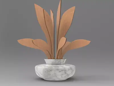 Pugra Vase Low-poly 3D model