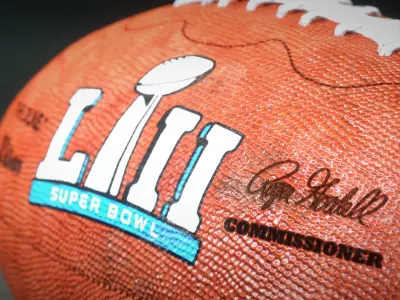 Superbowl football - Low poly 3D model Low-poly 3D model