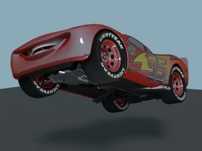 Lightning Mcqueen Character 3D model