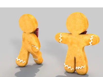 Cookie Doll Walking 3D model