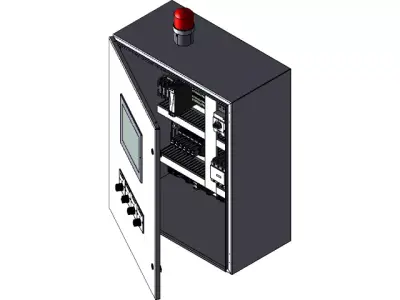 Caixa de Controle  Composteira Low-poly 3D model