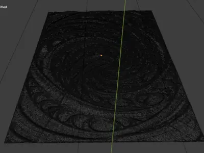 modern panel wall decor set relief stl mural CNC 191  3D model