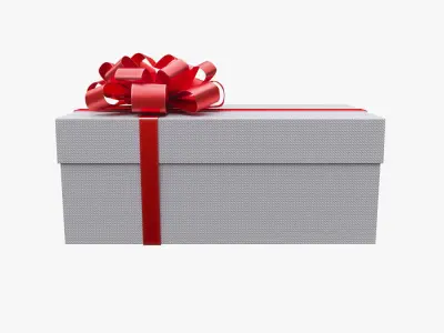 Christmas gift box 05 3D model
