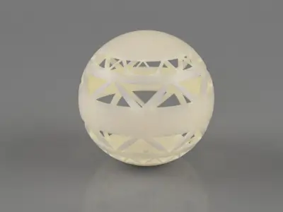 Saturn Lamp Statue 3D print model