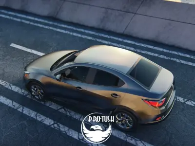 Toyota Yaris sedan 2016 3D model