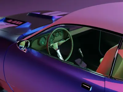 1971 Plymouth GTX 3D model