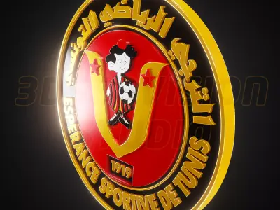 Esperance De Tunis logo - Cinematic - 3D print 3D model