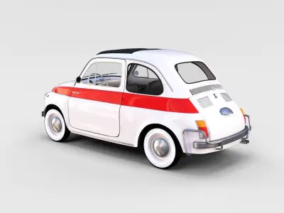 Fiat 500 Nuova Sport 1958 rev 3D model