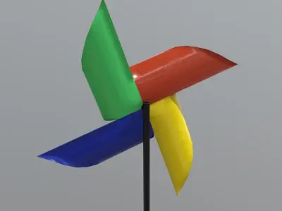 CC0 - Pinwheel Free low-poly 3D model