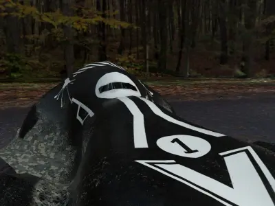 improvised car Low-poly 3D model