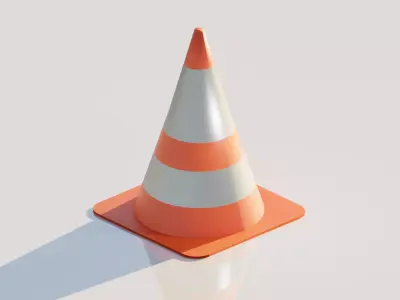 A Simple Cone Free low-poly 3D model