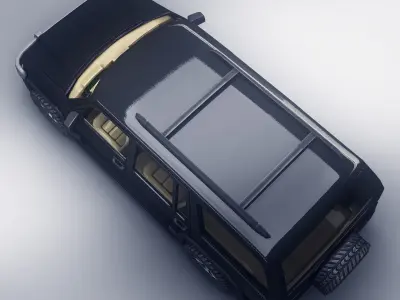 SUV 3 Low-poly 3D model