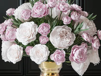 Flower Set 034 3D model