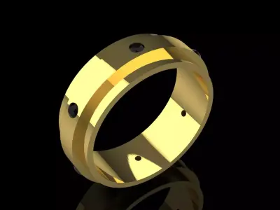 Modern Luxury Mens stl 3dm Ring Model mr0277 3D print model