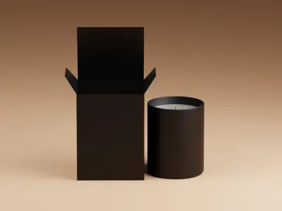 Candle with Box 3D model