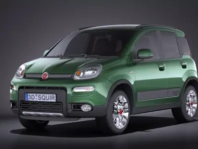 Fiat Panda 4x4 2013 VRAY 3D model