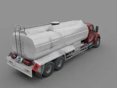 Truck International Durastar Low-poly 3D model