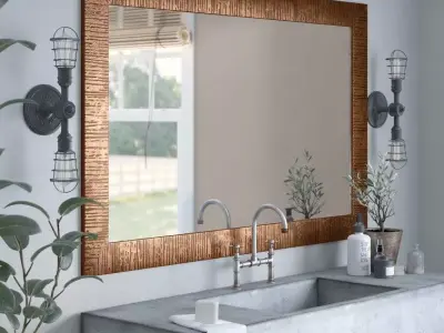 Mesrob Modern Contemporary Bathroom Vanity Mirror 3D model