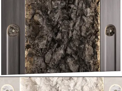 Decorative wall panel N03 3D model