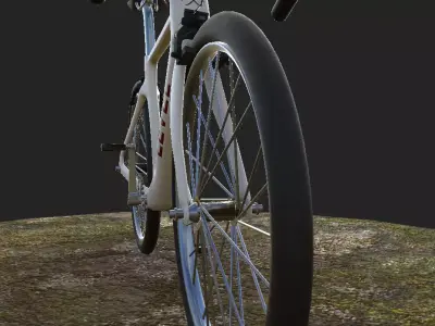 Futuristic Racing Bicycle  LEVEL Series High-Poly 3D Model Low-poly 3D model