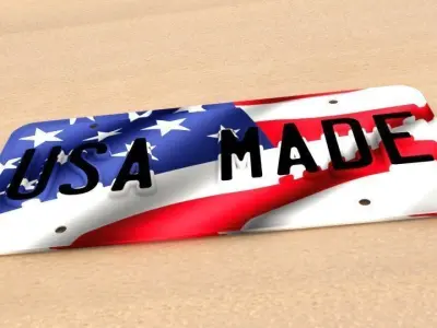 NUMBER PLATE 3D model