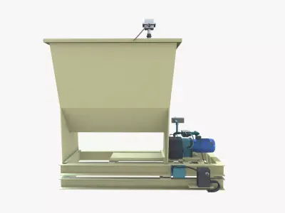 Granulator machine Low-poly 3D model