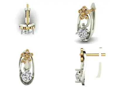 Earrings dp8 3D print model