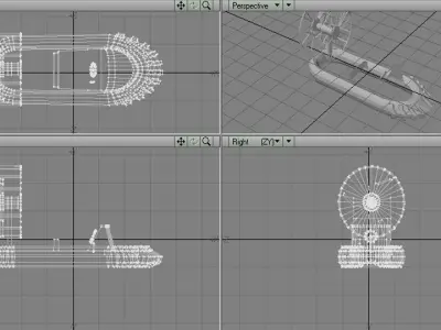 Hovercraft - Racing 3D model